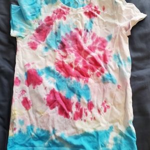 Girls cute tie-die tee